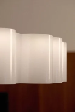 Stilnovo Honey pendellampa, rund, 110 cm, vit