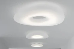 Stilnovo Mr. Magoo taklampa, 52 cm, vit