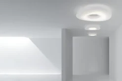 Stilnovo Mr. Magoo taklampa, 76 cm, vit