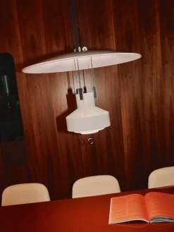 Stilnovo Saliscendi pendel, vit - grå