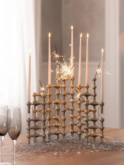 STOFF Copenhagen STOFF Nagel ljushållare, 3-pack, mässing