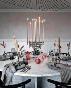 STOFF Copenhagen STOFF Nagel ljushållare, krom