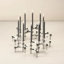 STOFF Copenhagen STOFF Nagel ljushållare, krom