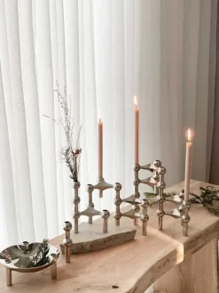 STOFF Copenhagen STOFF Nagel ljushållare, krom