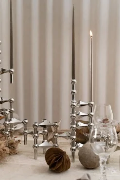 STOFF Copenhagen STOFF Nagel ljushållare, krom