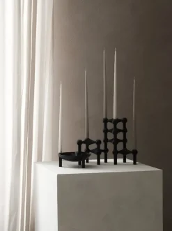 STOFF Copenhagen STOFF Nagel ljushållare, mattsvart