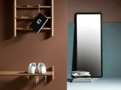 Stolab Miss Holly ribbstol med hylla, oljad ek