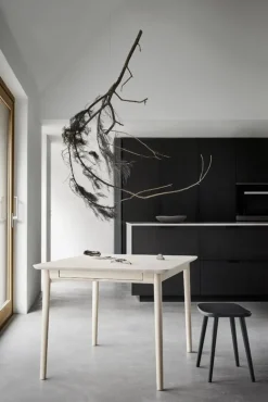 Stolab Prima Vista bord med tilläggsskiva, 50 cm, matt lackerad björk