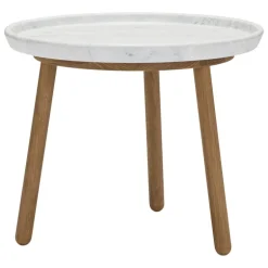 Stolab Tureen bord, 52 cm, ek - vit marmor