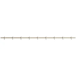 String Furniture Relief klädstång med krokar, stor, 123 cm, beige