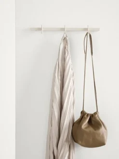 String Furniture Relief klädstång med krokar, liten, 41 cm, beige