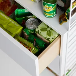 String Furniture String byrå med 2 lådor, 78 x 30 cm, vit