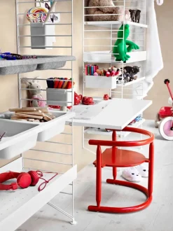 String Furniture String golvgavlar, 200 x 30 cm, 2-pack, vit