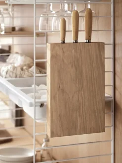 String Furniture String golvgavlar, 200 x 30 cm, 2-pack, vit