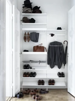 String Furniture String golvgavlar, 200 x 30 cm, 2-pack, vit