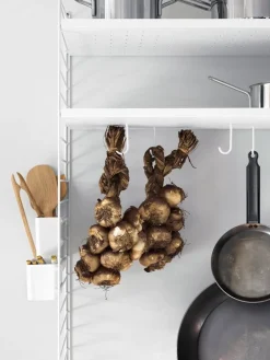 String Furniture String golvgavlar, 200 x 30 cm, 2-pack, vit