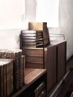 String Furniture String golvgavel 85 x 30 cm, 2-pack, svart