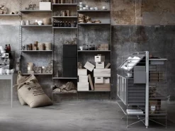 String Furniture String hylla 78 x 30 cm, 3-pack, grå