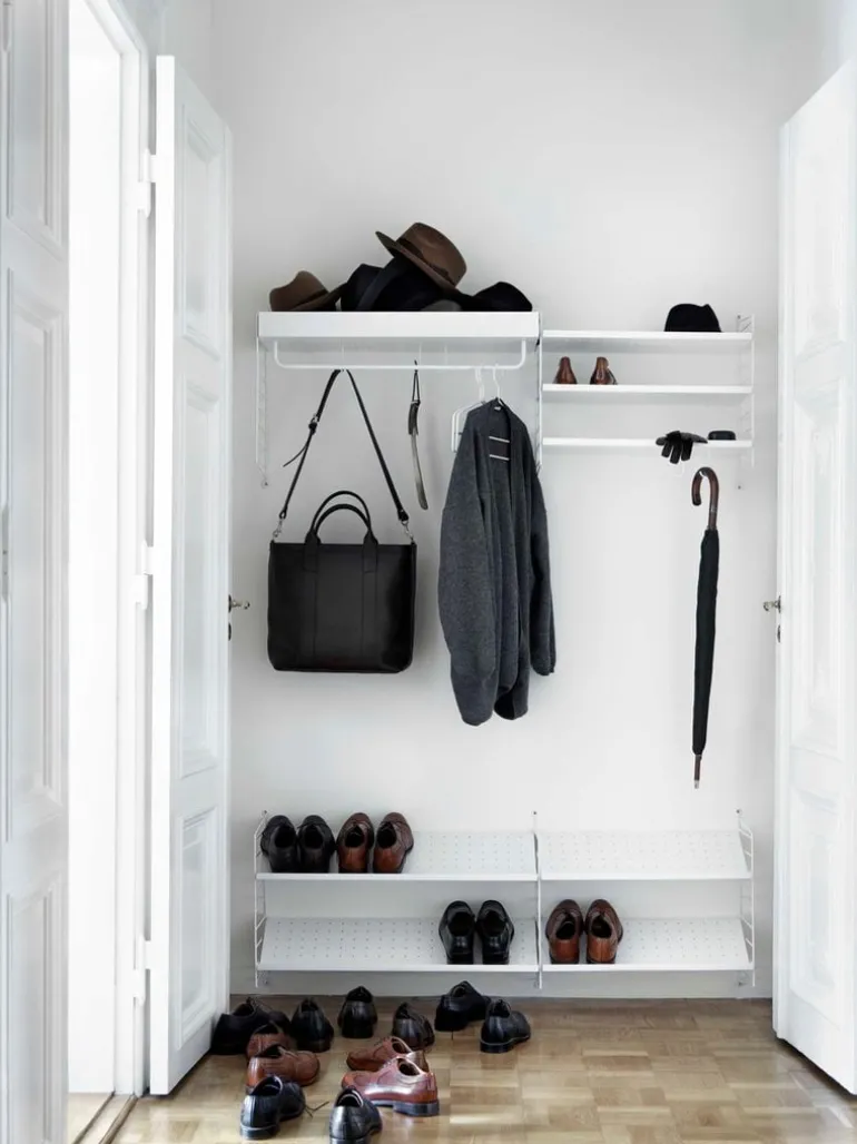 String Furniture String hylla, 58 x 30 cm, 3-pack, vit