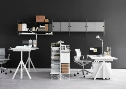 String Furniture String hylla, 58 x 30 cm, 3-pack, vit