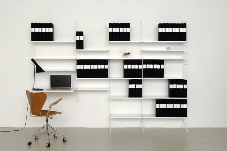 String Furniture String hylla, 58 x 30 cm, 3-pack, vit