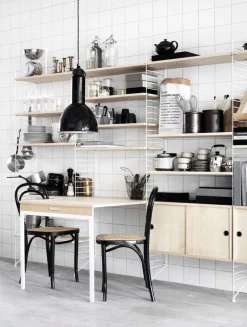 String Furniture String hylla, 78 x 30 cm, 3-pack, vit