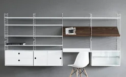 String Furniture String hylla, 78 x 30 cm, 3-pack, vit