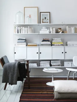 String Furniture String hylla, 78 x 30 cm, 3-pack, vit