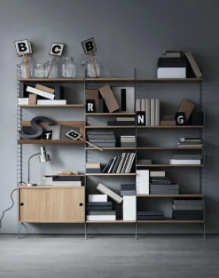 String Furniture String hylla 58 x 30 cm, 3-pack, ek