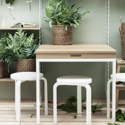 String Furniture String klaffbord, svartbetsad ask