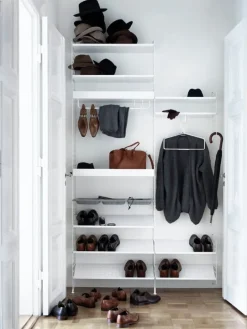 String Furniture String metallhylla, 58 x 30 cm, hög, vit