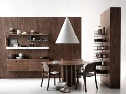 String Furniture String metallhylla, 78 x 30 cm, hög, vit