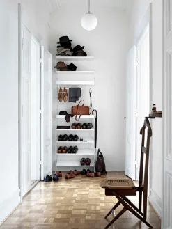 String Furniture String metallstång, 53 cm, vit