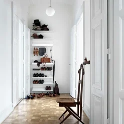 String Furniture String metallhylla, 78 x 30 cm, låg, svart