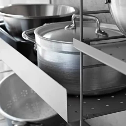 String Furniture String metallhylla, 58 x 30 cm, hög, grå