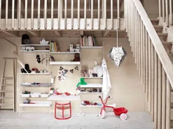 String Furniture String metallstång, 71 cm, vit