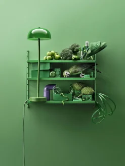 String Furniture String Pocket hylla, grön