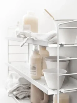 String Furniture String Pocket hylla, metall, vit