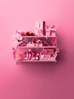 String Furniture String Pocket hylla, metall, fuchsia