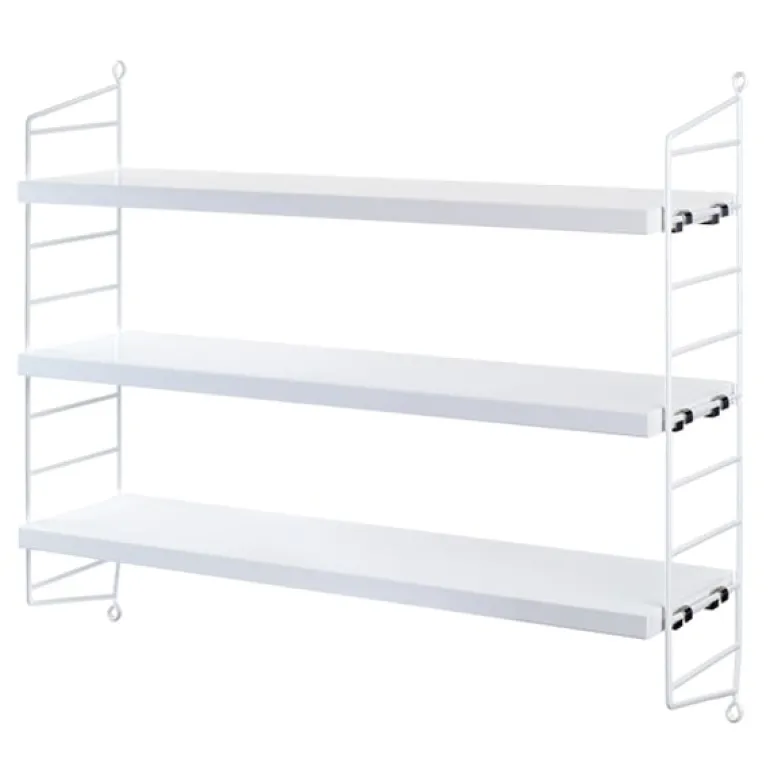 String Furniture String Pocket hylla, vit