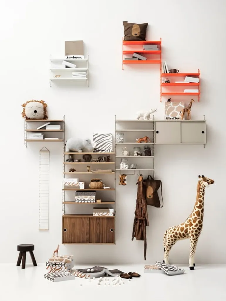 String Furniture String Pocket hylla, vit