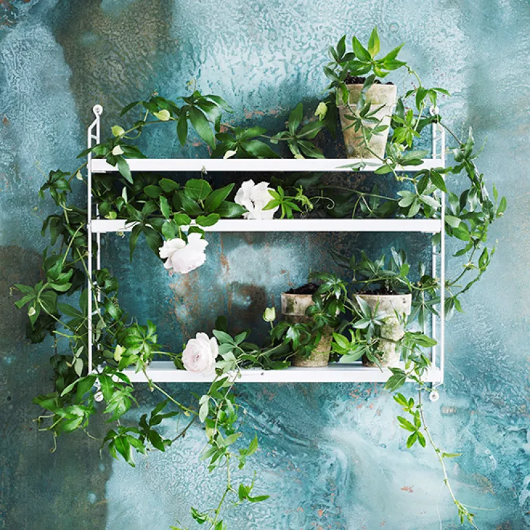 String Furniture String Pocket hylla, vit