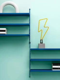 String Furniture String Pocket hylla, metall, blå