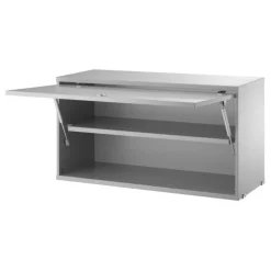 String Furniture String skåp med flipdörr, 78 x 30 cm, grå