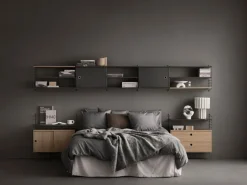 String Furniture String sidopanel 75 x 20 cm, 1-pack, mörkgrå