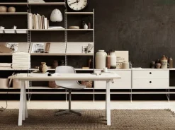 String Furniture String tidningshylla, 78 x 30 cm, ask