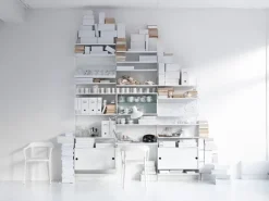 String Furniture String tidningshylla, 58 x 30 cm, vit