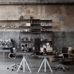 String Furniture String väggavel, 50 x 30 cm, 2-pack, grå