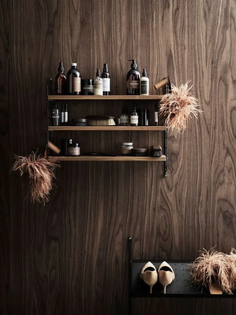 String Furniture String väggavel, 50 x 30 cm, 2-pack, svart