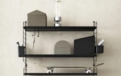 String Furniture String väggavel, 50 x 30 cm, 2-pack, svart